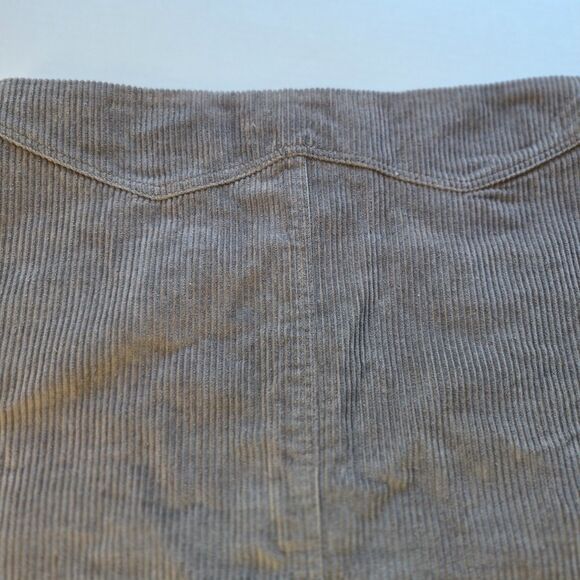 2 Corduroy Skirts, Gray and Red Size L, Cloud Ten & She+Sky, Gray Snaps, Red Zip - Picture 13 of 16